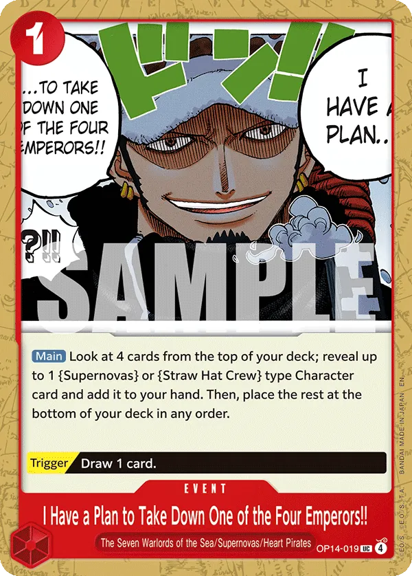 OP14-019 I Have a Plan to Take Down One of the Four Emperors!! [JP]