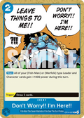 OP14-057 Don't Worry!! I'm Here!! [JP]