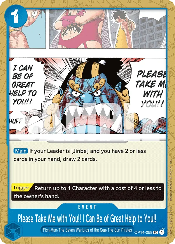 OP14-059 Please Take Me with You!! I Can Be of Great Help to You!! [JP]