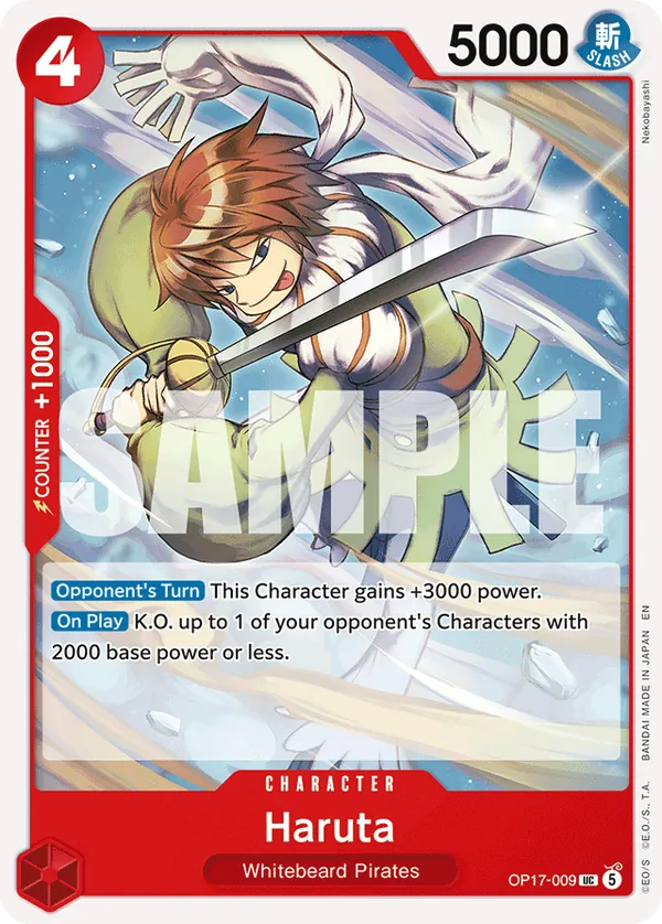 OP17-009 Haruta Japanese One Piece Card Game