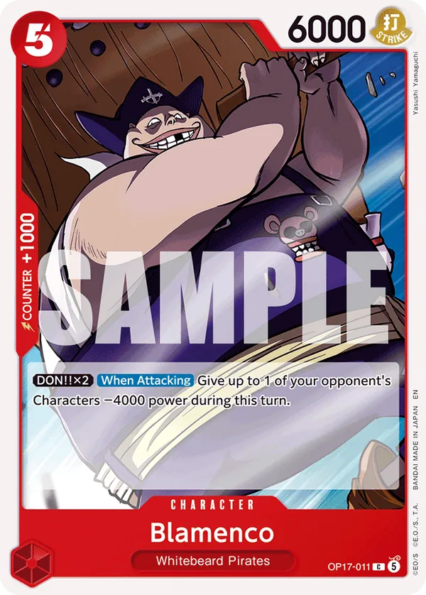 OP17-011 Blamenco Japanese One Piece Card Game