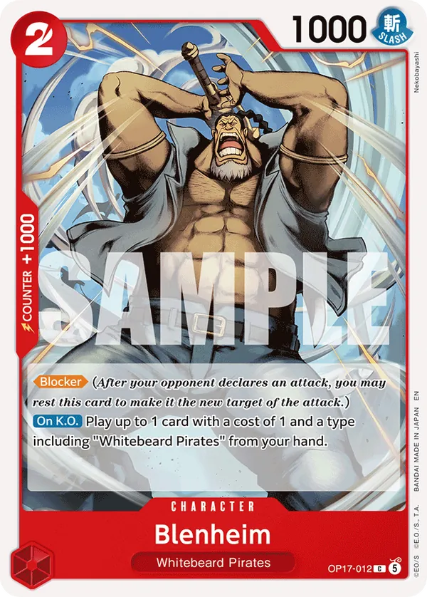 OP17-012 Blenheim Japanese One Piece Card Game