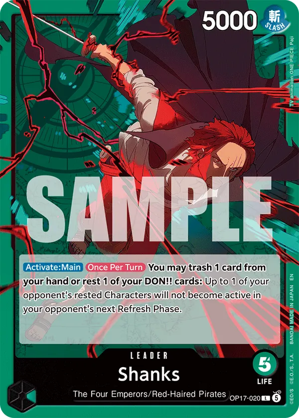 OP17-020 Shanks Japanese One Piece Card Game