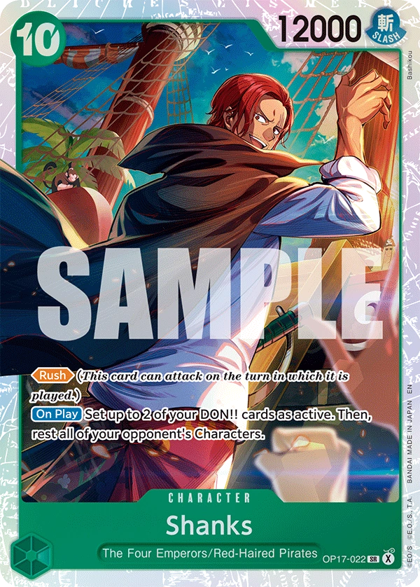 OP17-022 Shanks Japanese One Piece Card Game