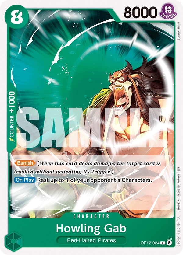 OP17-024 Howling Gab Japanese One Piece Card Game