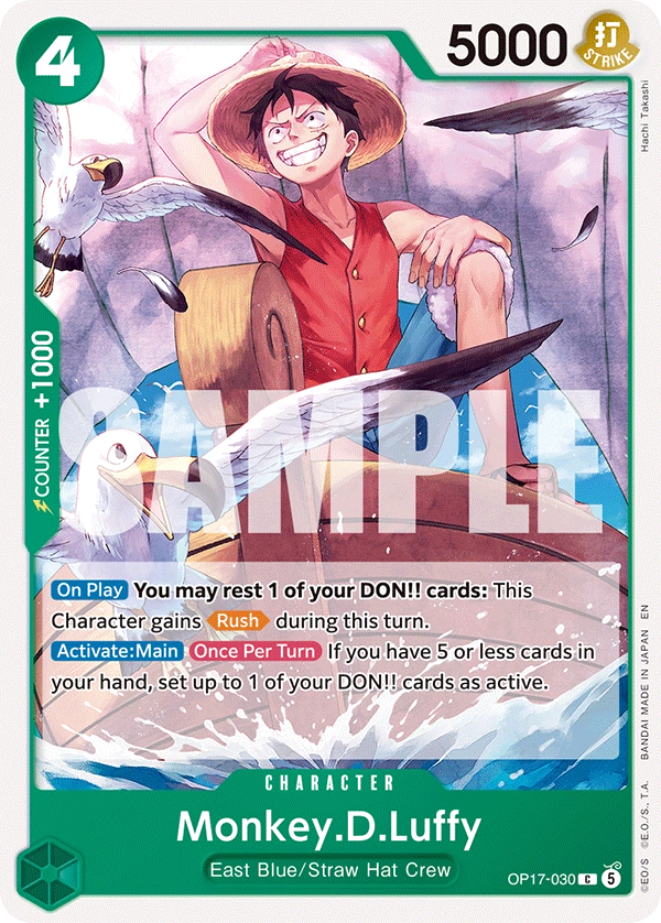 OP17-030 Monkey.D.Luffy Japanese One Piece Card Game