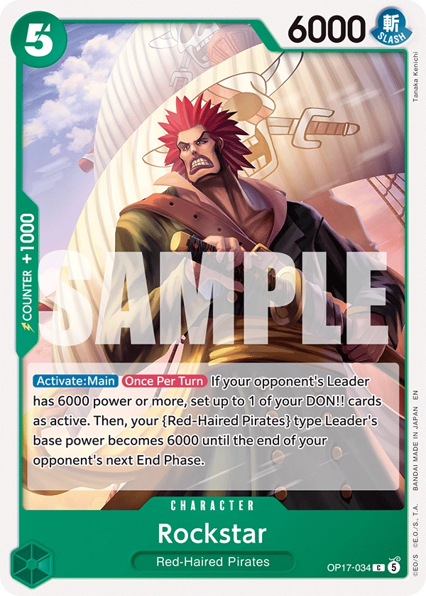 OP17-034 Rockstar Japanese One Piece Card Game