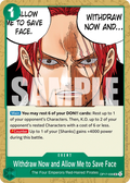 OP17-036 Withdraw Now and Allow Me to Save Face Japanese One Piece Card Game