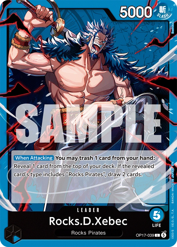 OP17-039 Rocks.D.Xebec Japanese One Piece Card Game