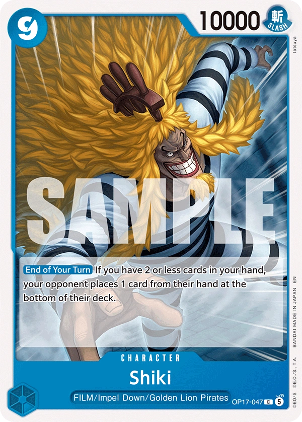 OP17-047 Shiki Japanese One Piece Card Game