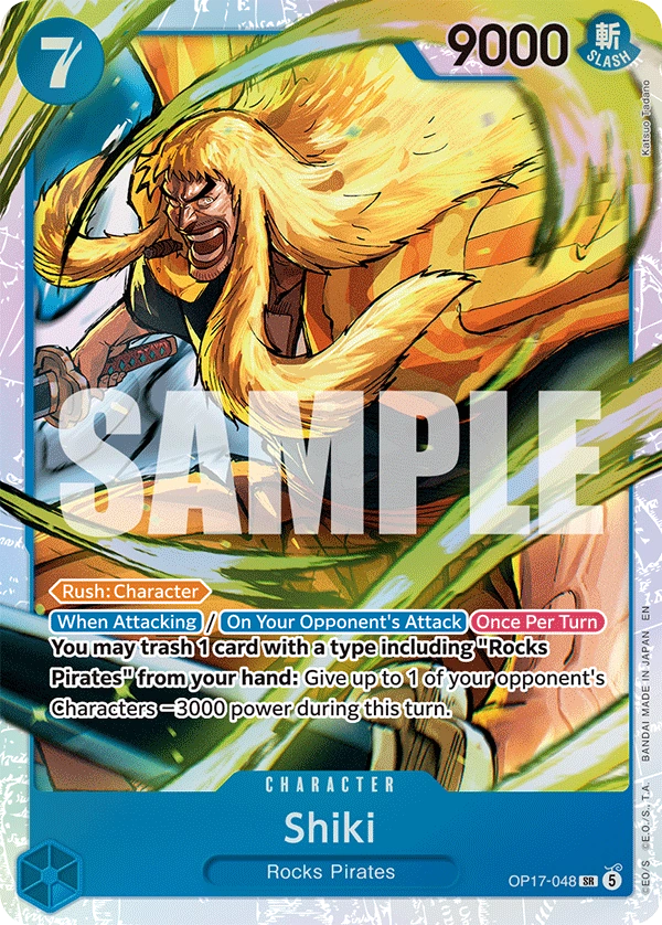 OP17-048 Shiki Japanese One Piece Card Game