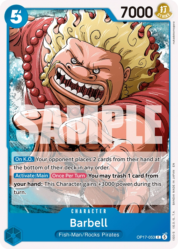 OP17-053 Barbell Japanese One Piece Card Game