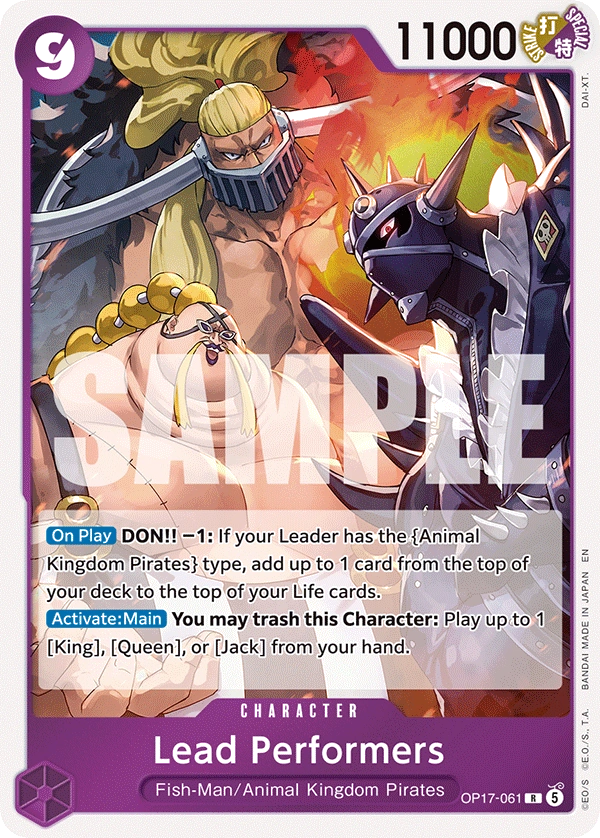 OP17-061 Lead Performers Japanese One Piece Card Game