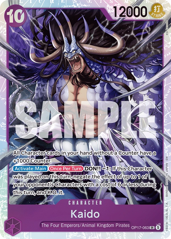 OP17-063 Kaido Japanese One Piece Card Game