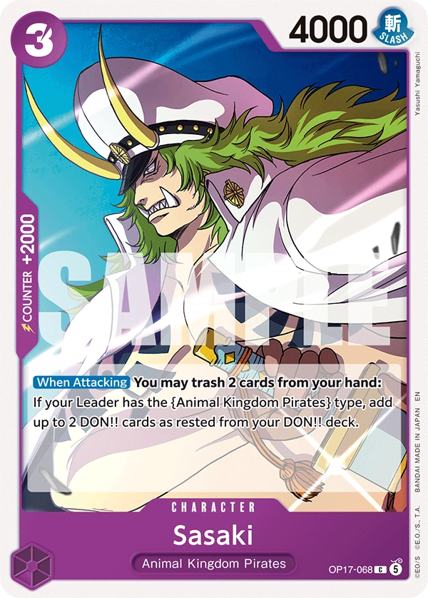 OP17-068 Sasaki Japanese One Piece Card Game