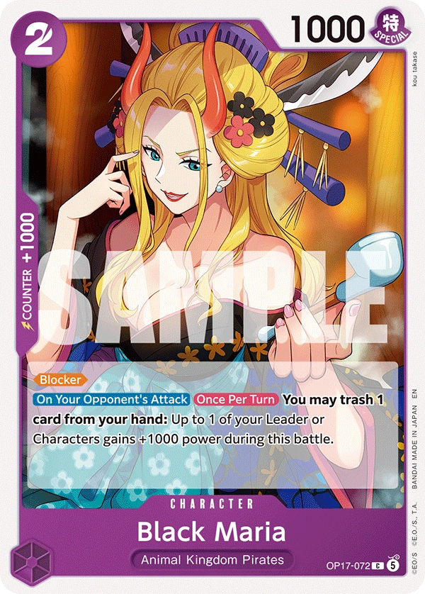 OP17-072 Black Maria Japanese One Piece Card Game
