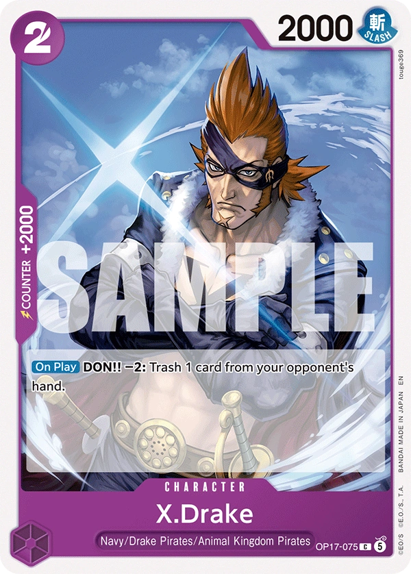 OP17-075 X.Drake Japanese One Piece Card Game