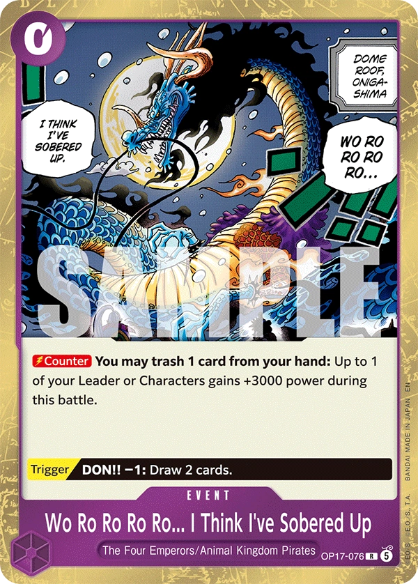 OP17-076 Wo Ro Ro Ro Ro... I Think I've Sobered Up Japanese One Piece Card Game