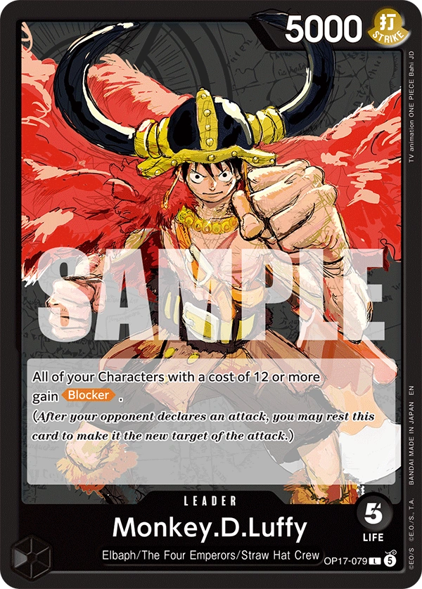 OP17-079 Monkey.D.Luffy Japanese One Piece Card Game