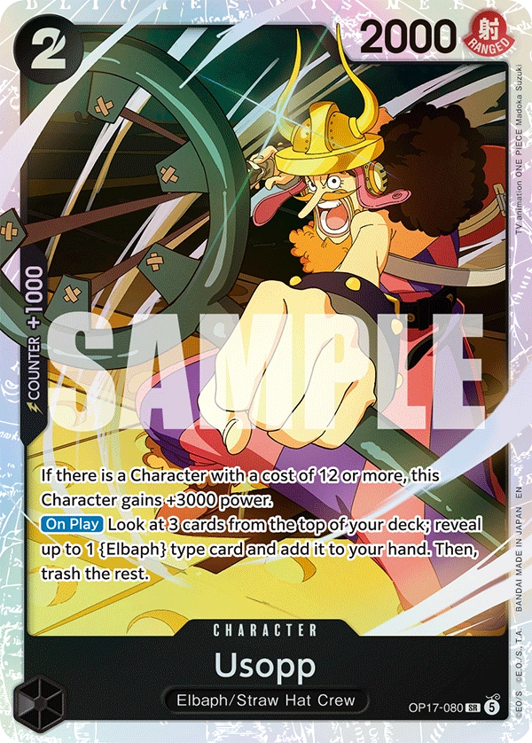 OP17-080 Usopp Japanese One Piece Card Game