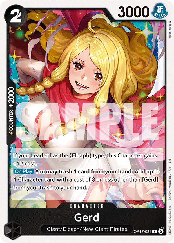 OP17-081 Gerd Japanese One Piece Card Game