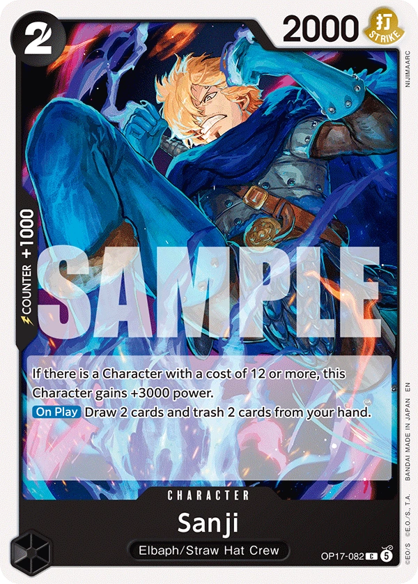 OP17-082 Sanji Japanese One Piece Card Game