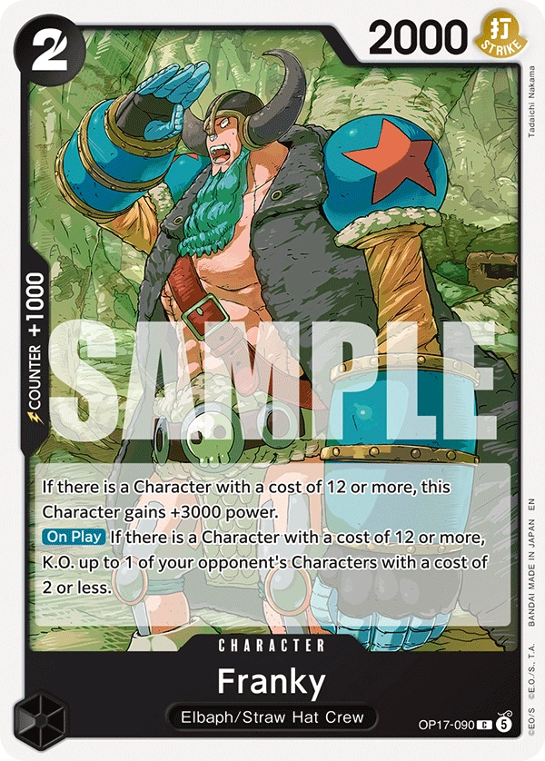 OP17-090 Franky Japanese One Piece Card Game