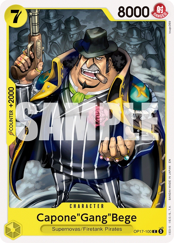 OP17-100 Capone Bege Japanese One Piece Card Game