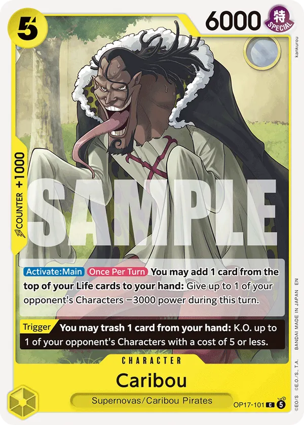 OP17-101 Caribou Japanese One Piece Card Game