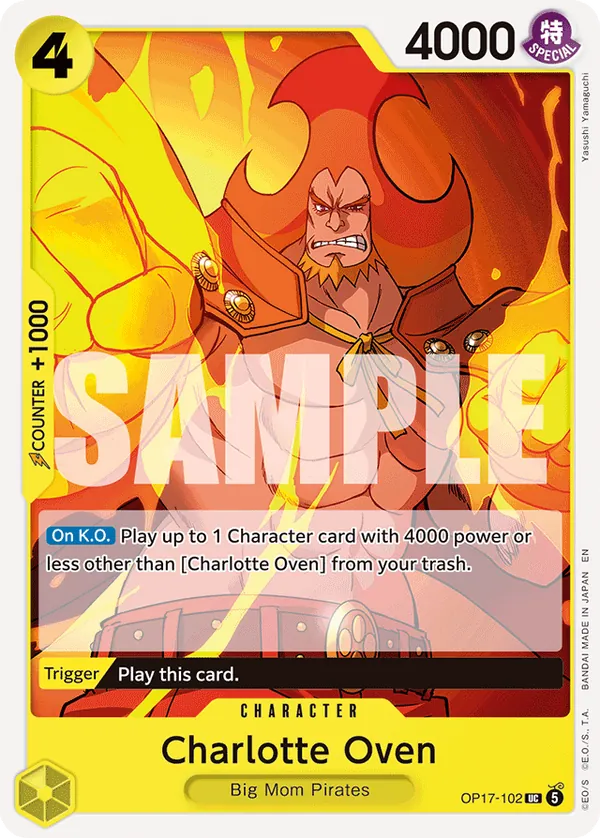 OP17-102 Charlotte Oven Japanese One Piece Card Game