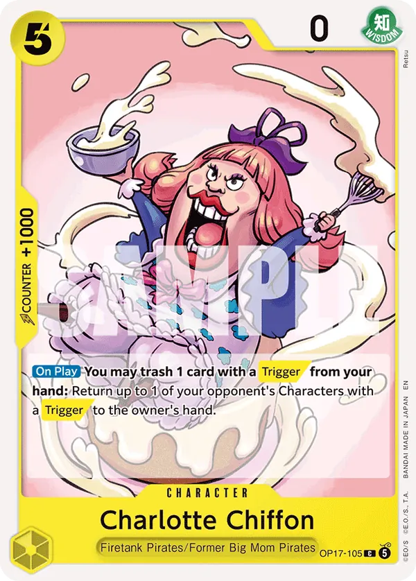 OP17-105 Charlotte Chiffon Japanese One Piece Card Game