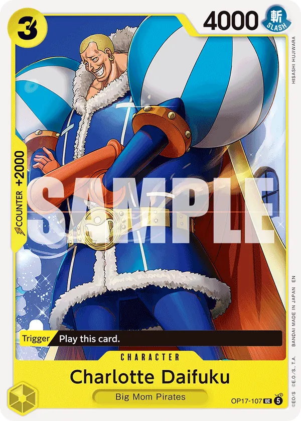 OP17-107 Charlotte Daifuku Japanese One Piece Card Game