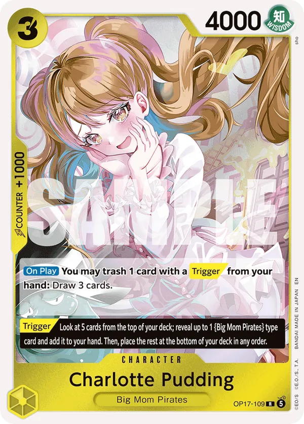 OP17-109 Charlotte Pudding Japanese One Piece Card Game