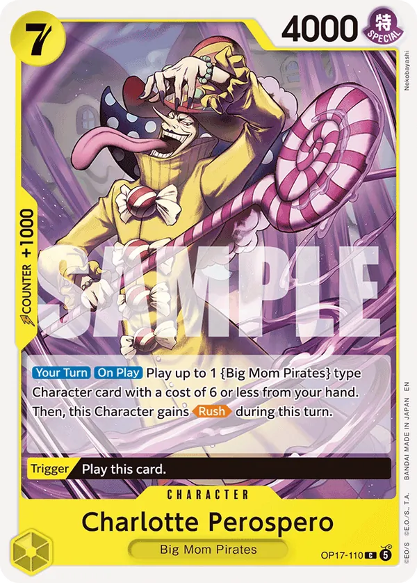 OP17-110 Charlotte Perospero Japanese One Piece Card Game