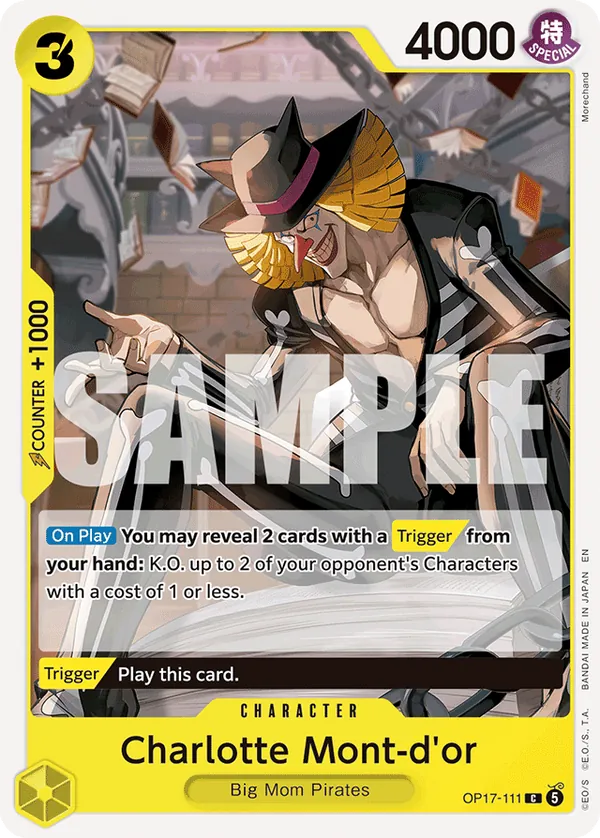 OP17-111 Charlotte Mont-d'Or Japanese One Piece Card Game