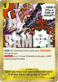 OP17-115 Don't you know that even in the cruel world of pirates there's still a code of honor?!! Japanese One Piece Card Game