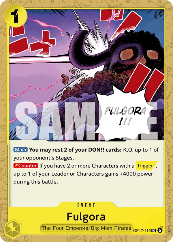 OP17-116 Fulgora Japanese One Piece Card Game