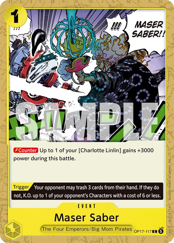 OP17-117 Maser Saber Japanese One Piece Card Game