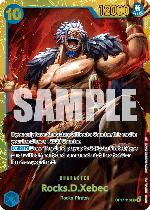 OP17-118 Rocks.D.Xebec Japanese One Piece Card Game